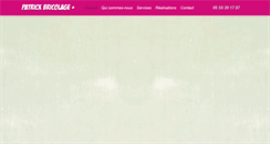 Desktop Screenshot of patrickbricolage.com